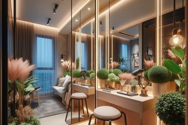 Como utilizar espelhos e iluminação para ampliar visualmente seu apartamento