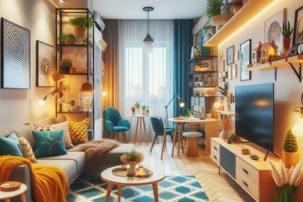 tecnologia pode interferir na decoração de um pequeno apartamento