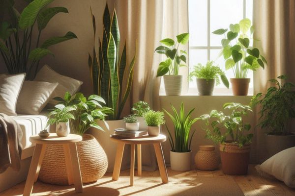 plantas usar em minha casa de cômodos pequenos