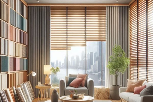 tipos de persianas que posso usar em um pequeno apartamento